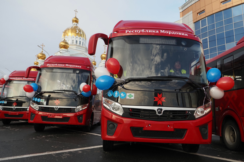 Парк общественного транспорта столицы Мордовии пополнился 35 новыми автобусами